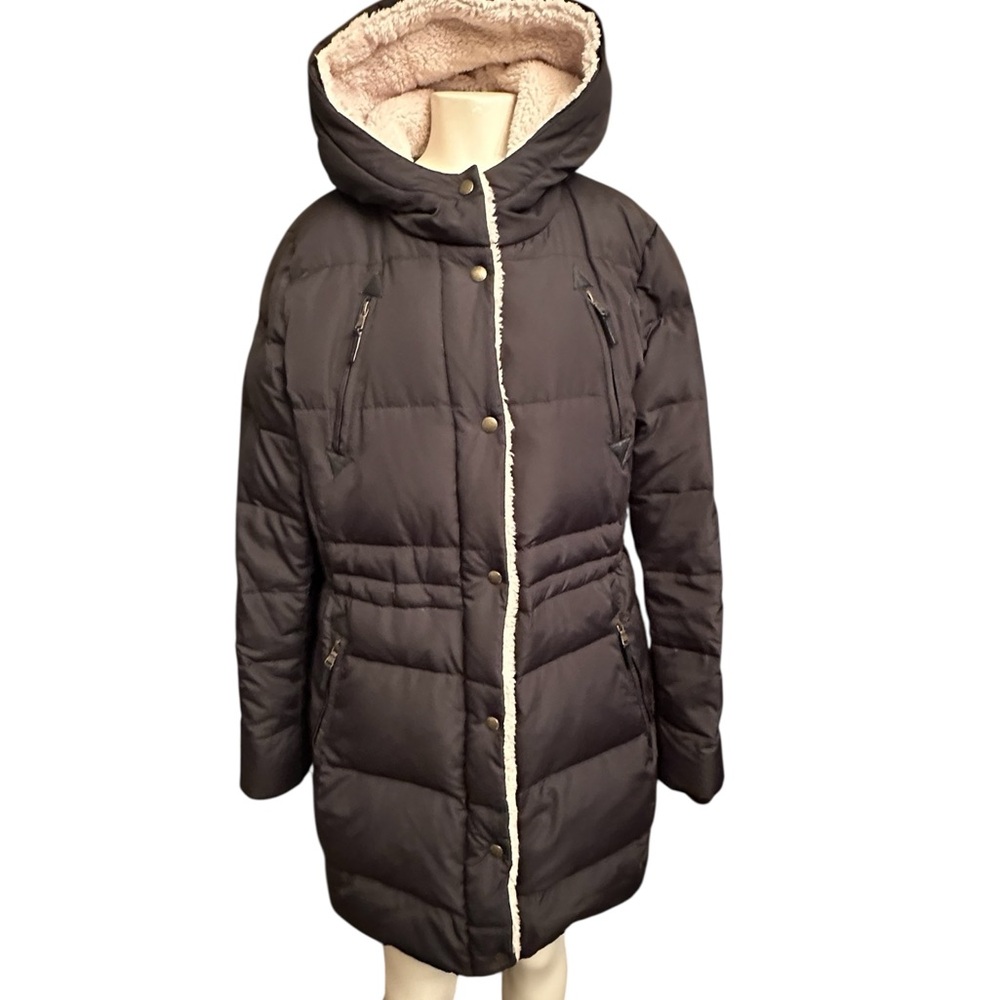 Ralph Lauren Black Down Filled Puffer Hooded Jacket